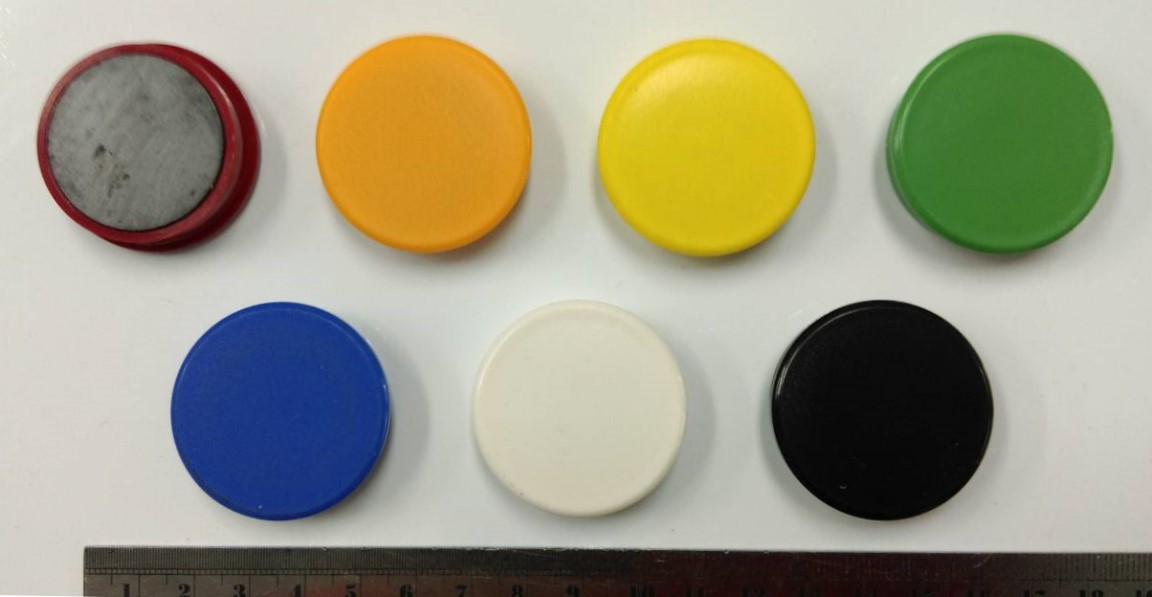 3.8Cm Circular Glass Whiteboard Magnet Can Hold 8 Sheets Of Paper(Ferrite Magnet)